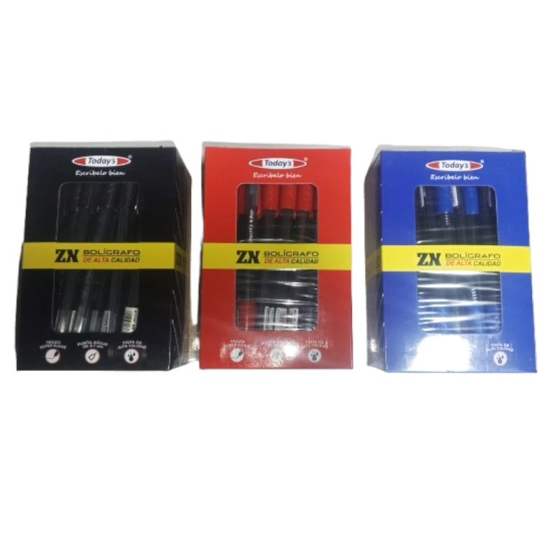 [ZX-A] Boligrafo ZX Todays 50 Piezas (Azul)