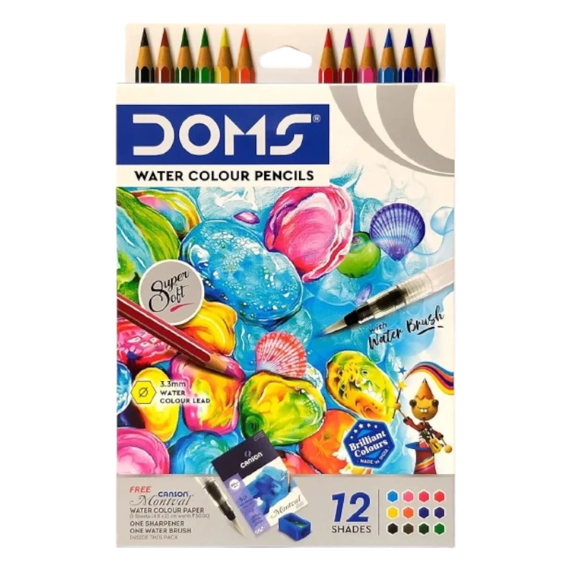 [8392] Lapiz 12 Colores Acuarelado + Tajador + Pincel