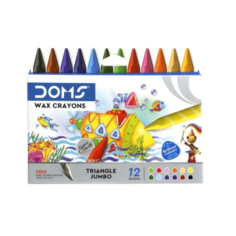 [8102] Crayon de Cera Triangular Jumbo 12 Colores