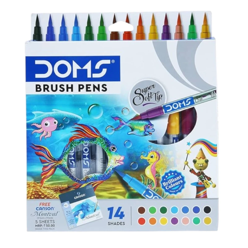 [8137] Marcador Punta Pincel 14 Colores