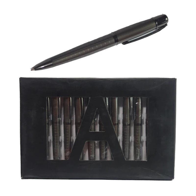 [6001] Boligrafo Metalico Sofisticado de 12 Unidades