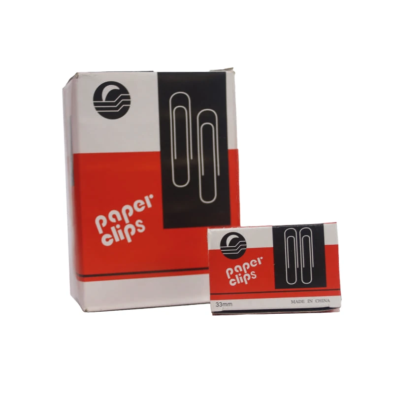 [MK-33MM] Clips Niquelados para papel 10 Cajitas