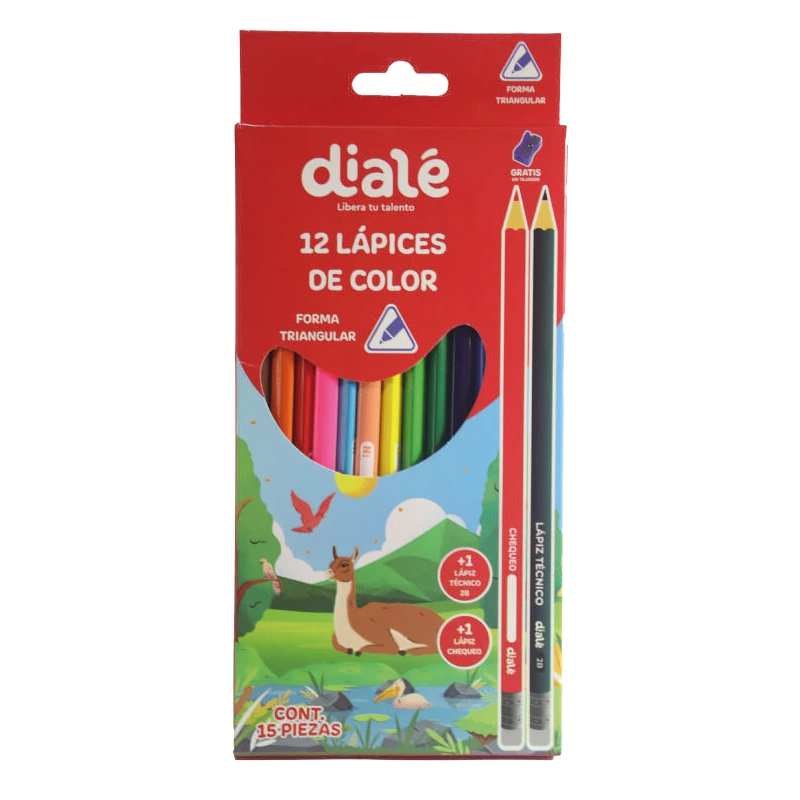 [TT-05] Lapiz Largo DIALE de 12 Colores